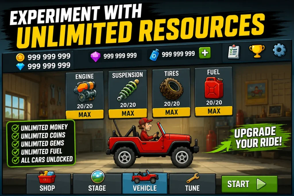 Experiment with Unlimited Resources